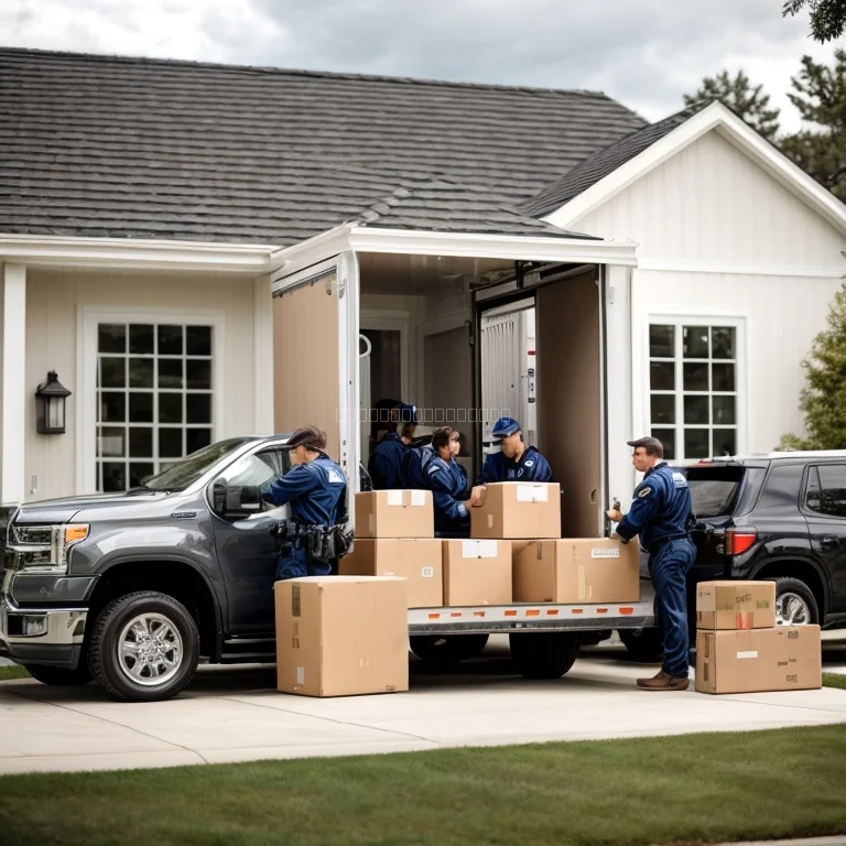 チームによる引越作業